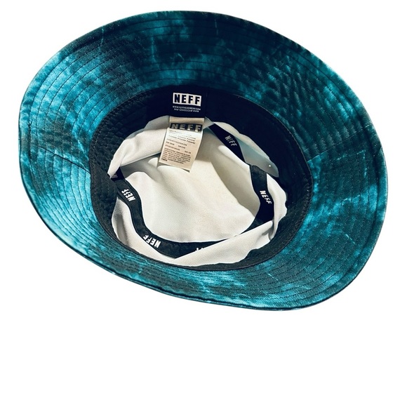 Men’s Neff Teal & Black Tie-Dye Bucket Hat – One Size, NWOT - Picture 3 of 4